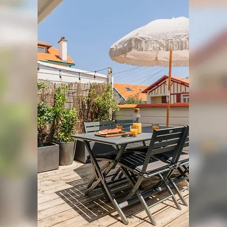 Apartmán Little Bibi Terrace - Cote Des Basques And Private Garage *