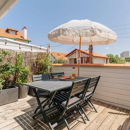 Little Bibi Terrace - Cote Des Basques And Private Garage * ビアリッツ